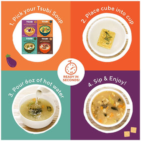 Tsubi Soup gluten-free label confirms clean ingredients.