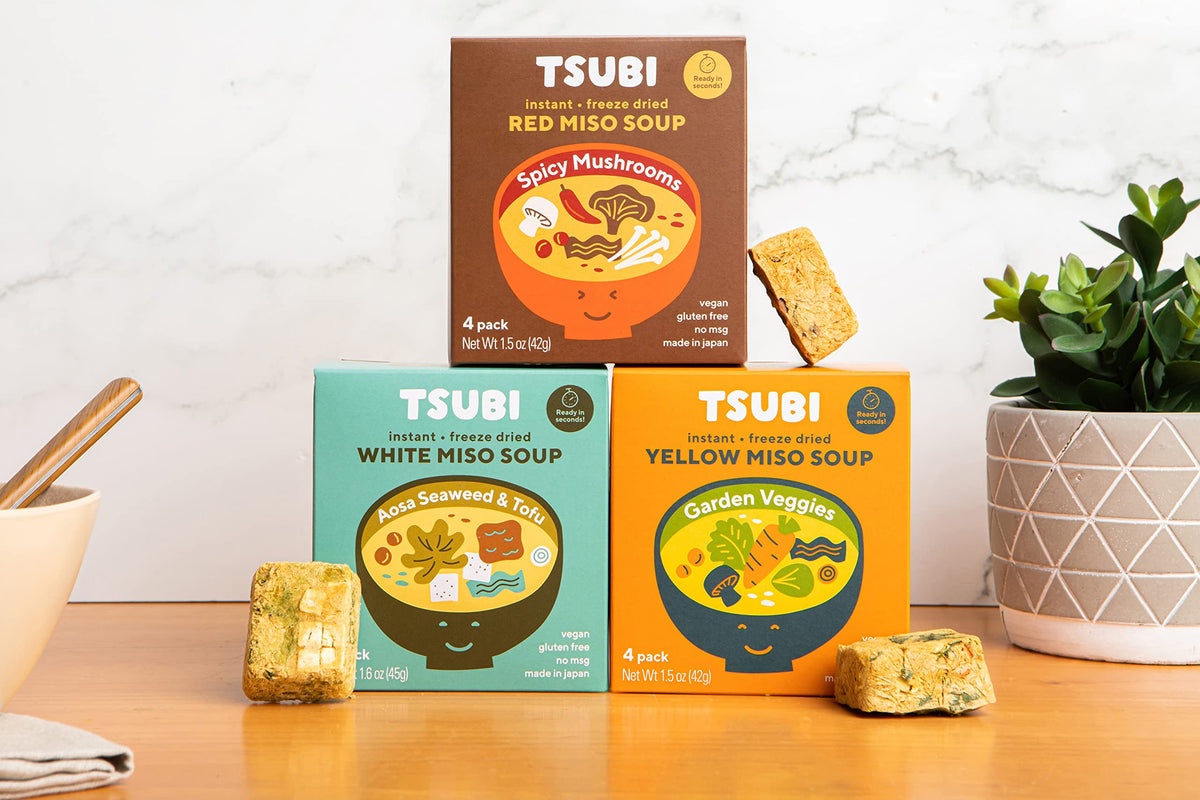 Tsubi Soup made-in-Japan label highlights authentic flavor and craftsmanship.