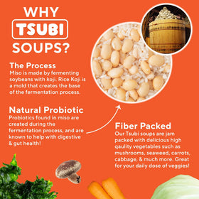 Tsubi Soup shelf-stable packaging on pantry shelf