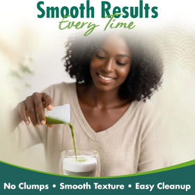 Simple 4-step use of the TTDLMO shaker making matcha easy.