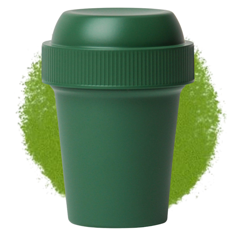 TTDLMO Premium Matcha Mini Shaker in a compact bottle for on-the-go tea.