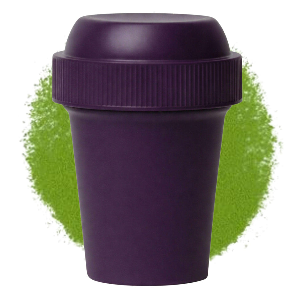 TTDLMO premium matcha mini shaker deep purple bottle for portable ceremonial-grade mixing on the go