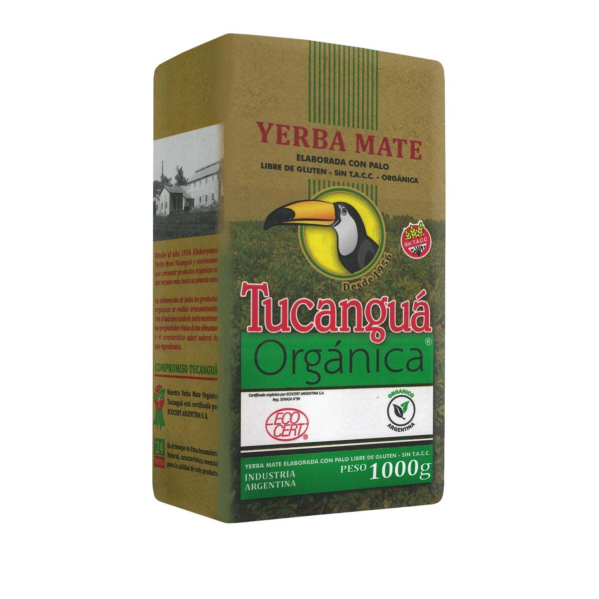 Tucangua Yerba Mate with stems showing a smooth, balanced brew option
