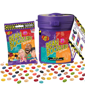 TULLIPAK BeanBoozled 7th Edition dispenser with mystery flavors for bold tastings.