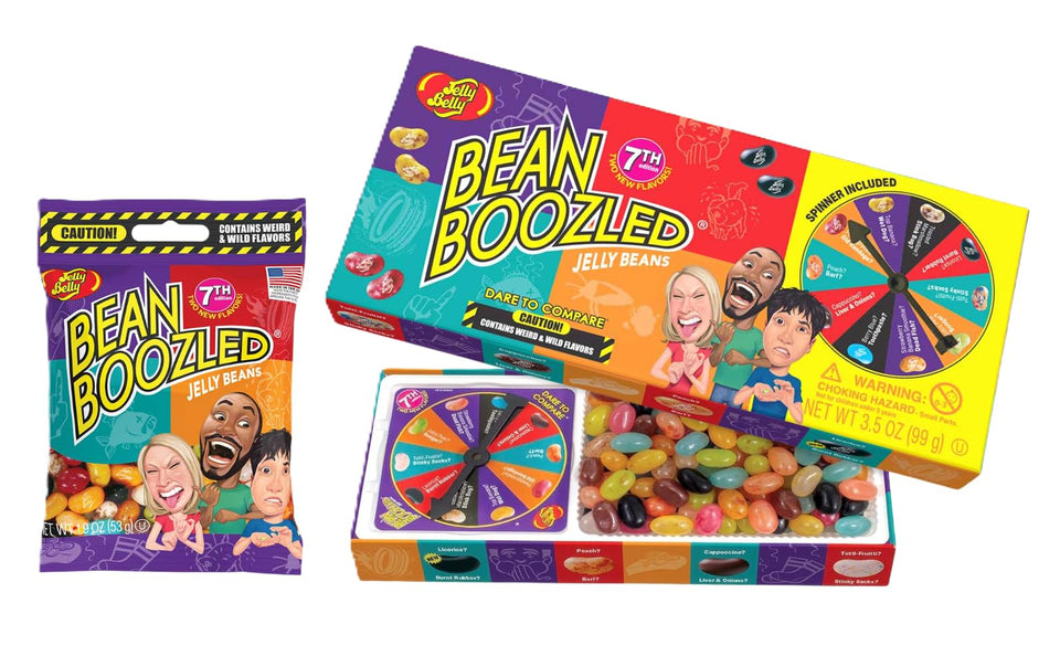 Tullipak BeanBoozled 7th Edition spinner ready for game night and daring flavors.