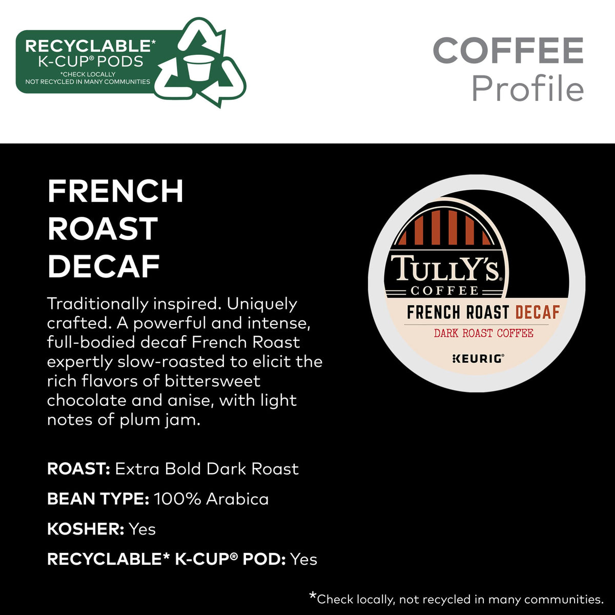 100% Arabica beans shown for a smooth, balanced cup.