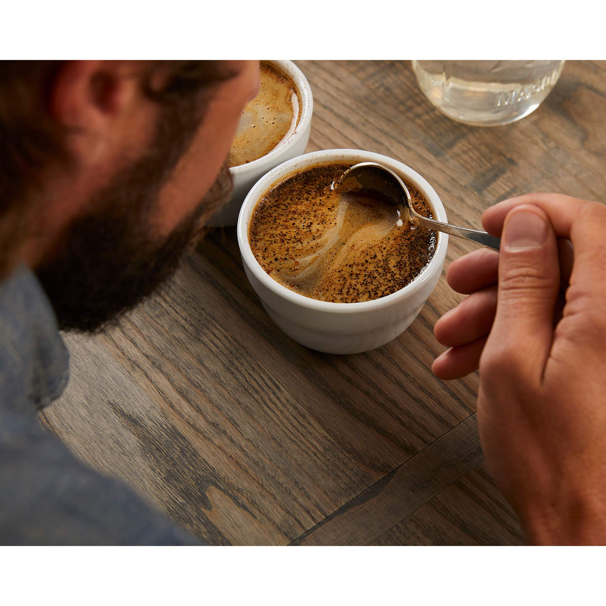 Small-batch hand roasted Tully's Breakfast Blend emphasizes craft and aroma.