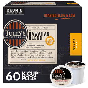 Tully's Hawaiian Blend pod ready for a quick morning brew.