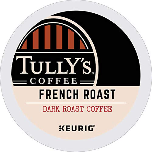 Aromatic steam from Tully's French Roast K-Cup pods signals bold flavor.