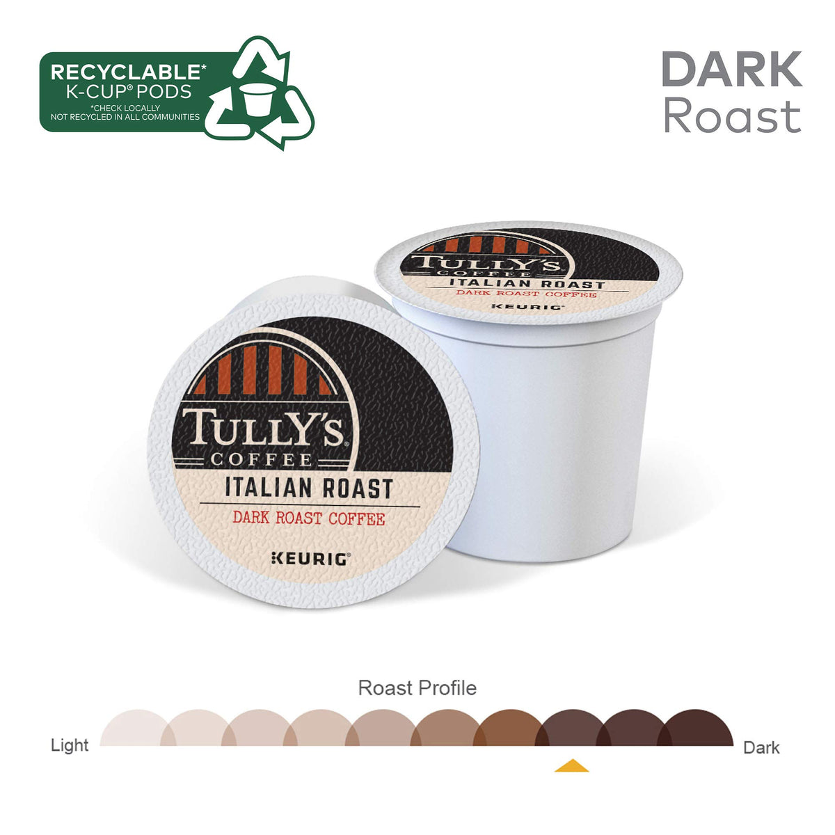 Home brew setup featuring Tully's Italian Roast for a café-style morning.