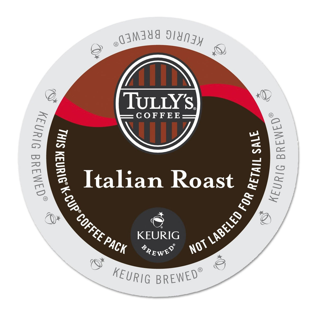 Tully's Italian Roast packaging ready for a bold morning brew.