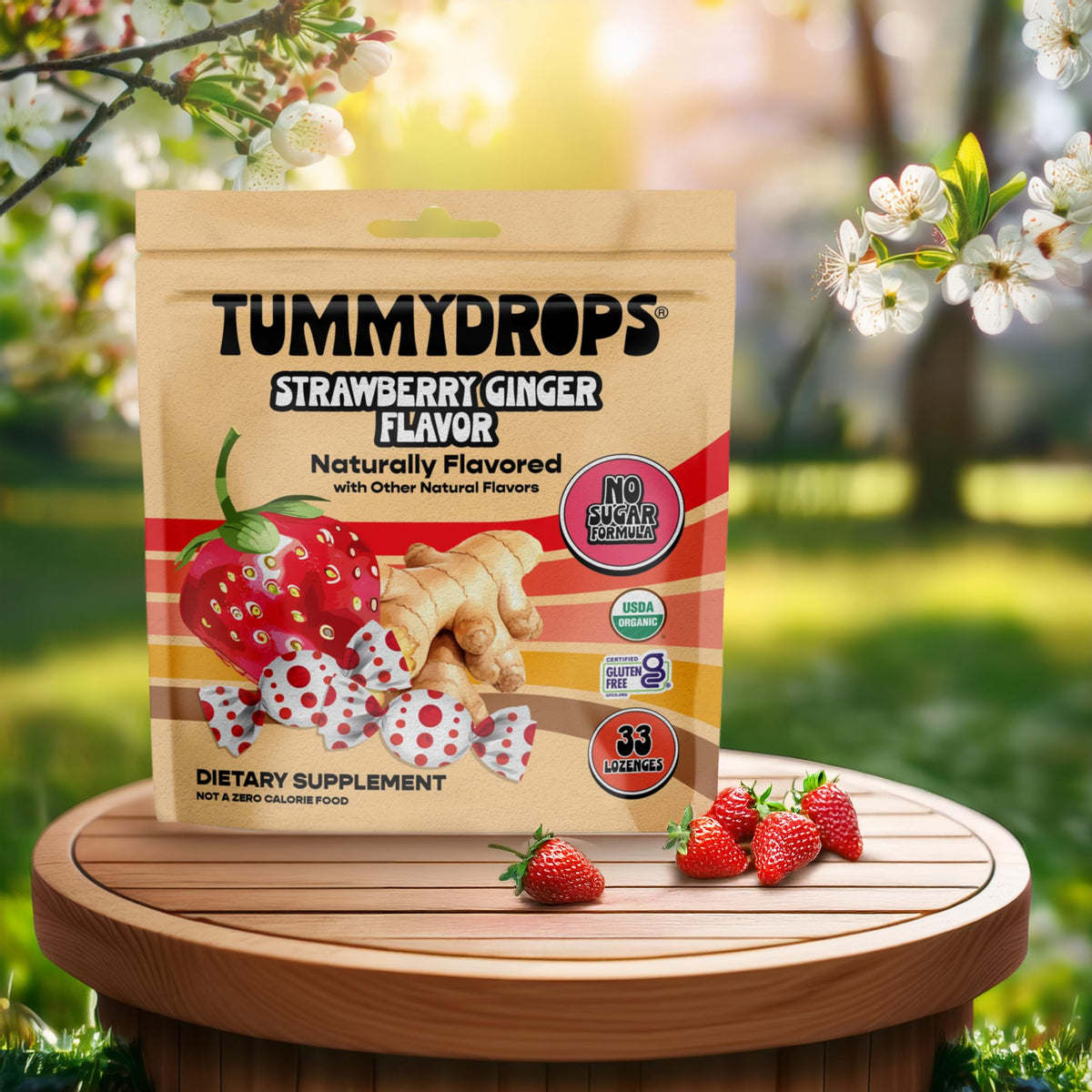 USDA Organic and gluten-free certifications on packaging