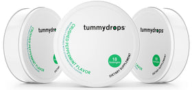 Tummydrops fresh crushed peppermint bottle shows refreshing flavor and portable relief.