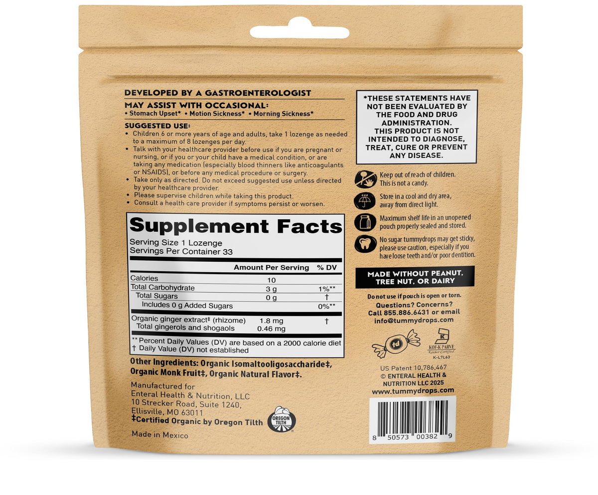 Vegan lozenges with no artificial sweeteners from Tummydrops