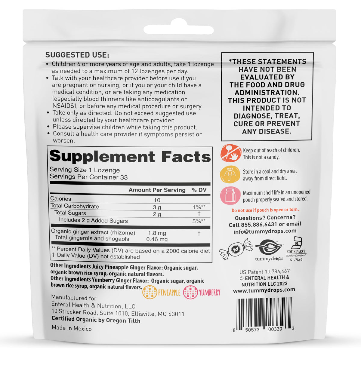 Tummydrops intensity scale helps choose the right level for you.