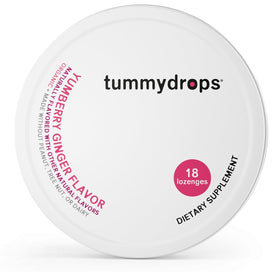 TummyDrops Mellow Ginger drops on hand, easy on-the-go use