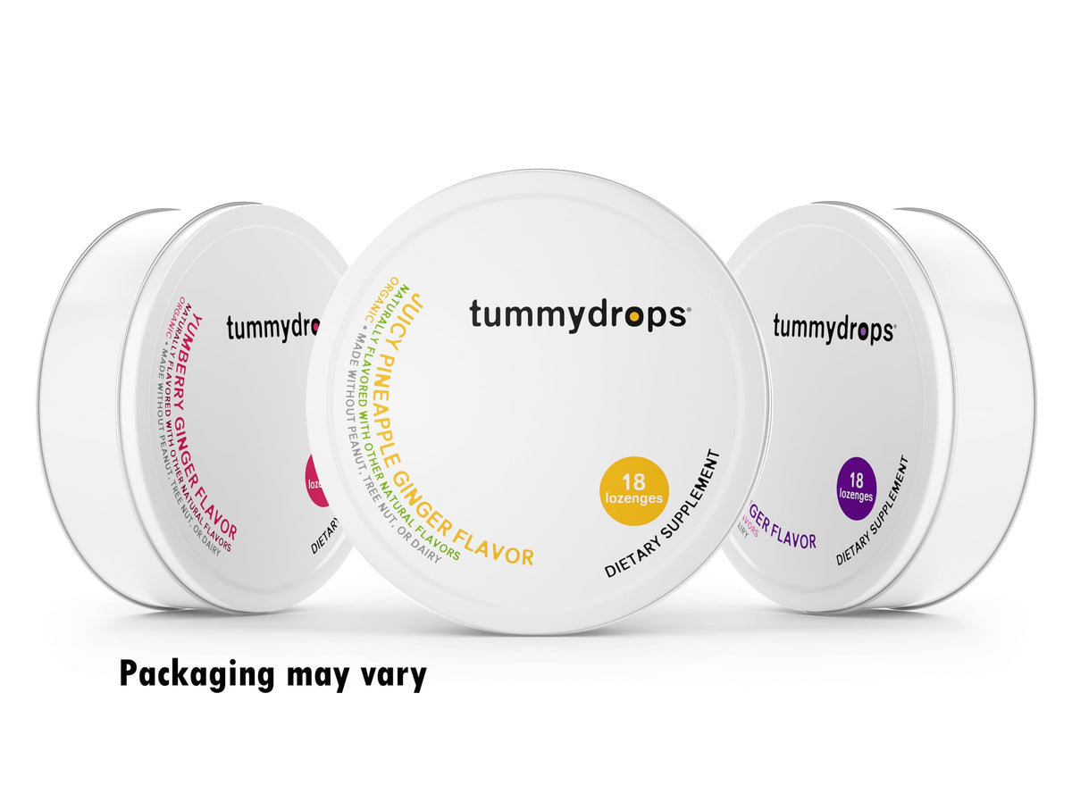 TummyDrops Mellow Ginger USDA Organic label close-up