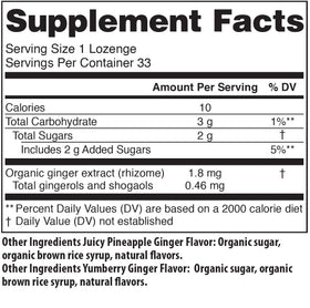 Tummydrops proprietary ginger extract ensures a unique, consistent flavor.