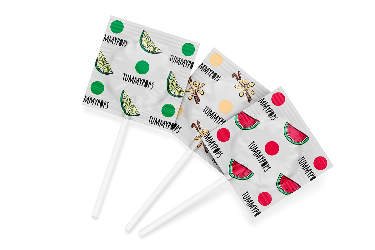 Tummypops watermelon peppermint pops fruity finish for a cool take