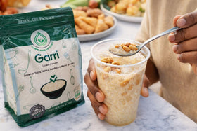 TundeLaniran Foods garri cereal preparation, easy breakfast base