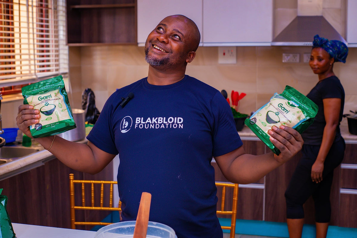 TundeLaniran Foods Ijebu Garri pack seal detail, preserves freshness