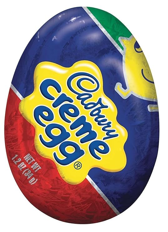 Cadbur.yEaster milk chocolate creme eggs, 1.2oz each, bulk pack, individually wrapped.