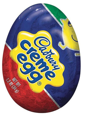 Cadbur.yEaster milk chocolate creme eggs, 1.2oz each, bulk pack, individually wrapped.