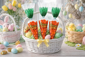 Tundras carrot-shaped candy with crunchy shell for festive snacking