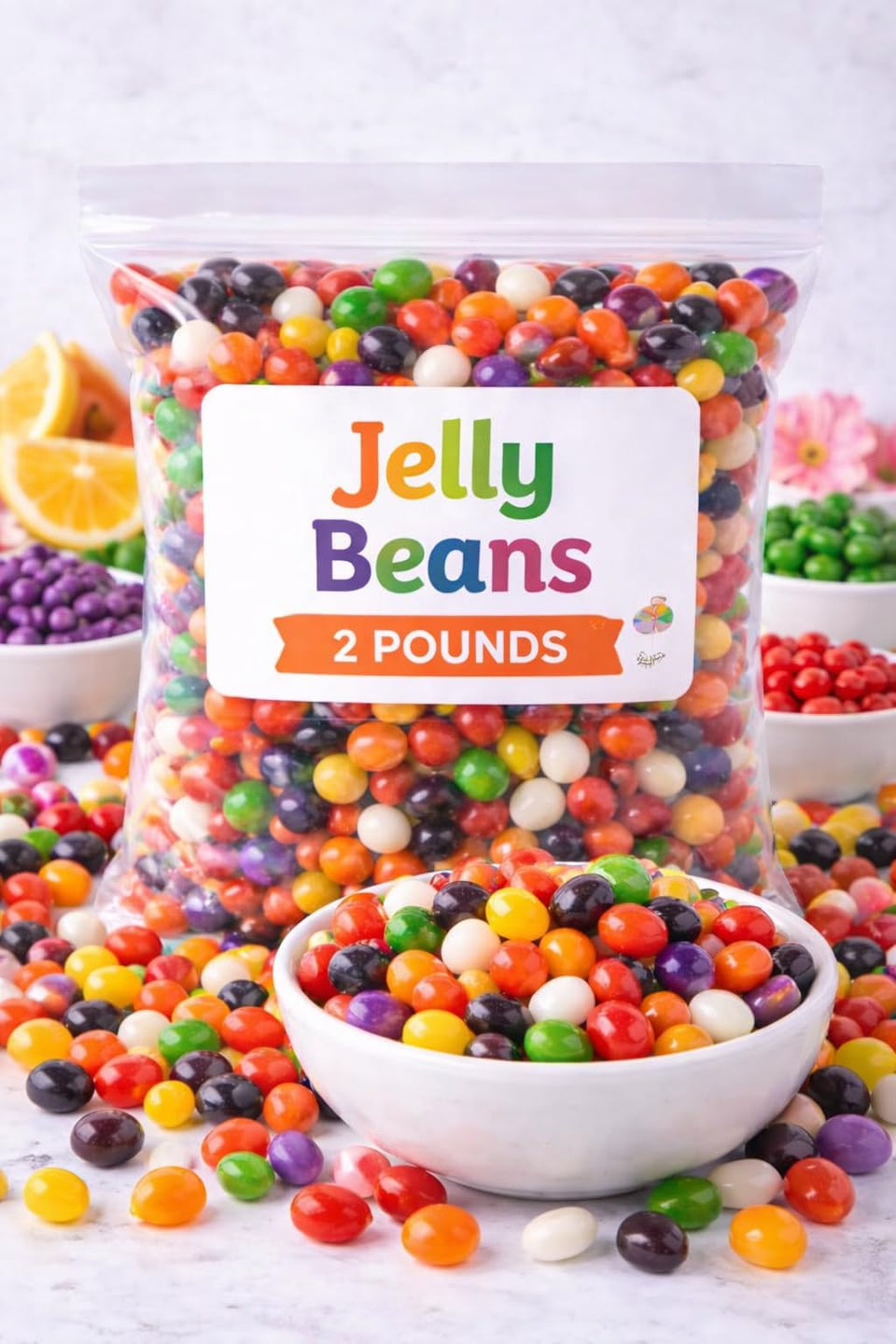 Tundras Classic Jelly Beans bulk bag with vibrant colors for parties and gatherings.