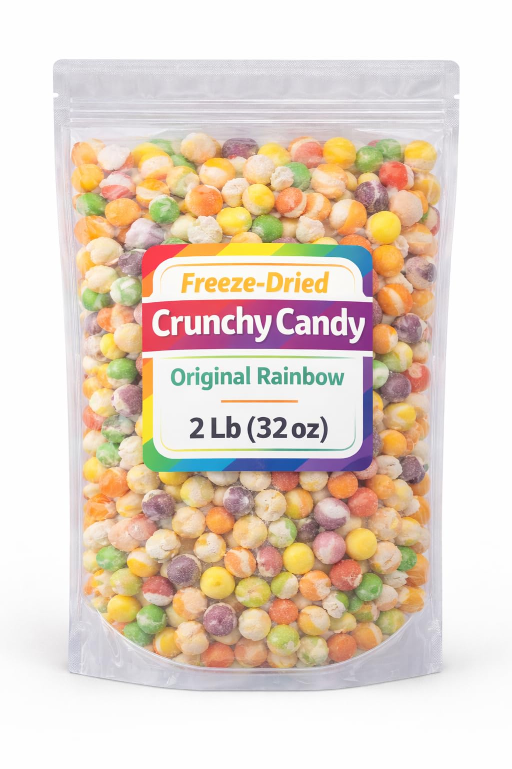 Tundras Rainbow Fruit Crunch 2 lb bulk bag perfect for parties and sharing