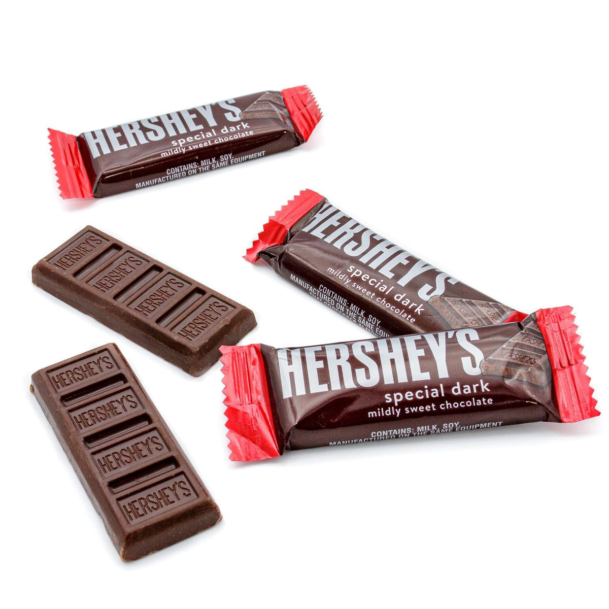 Tundras Hershy.s Special Dark Chocolate Bars, bulk display for office snack and party favors.
