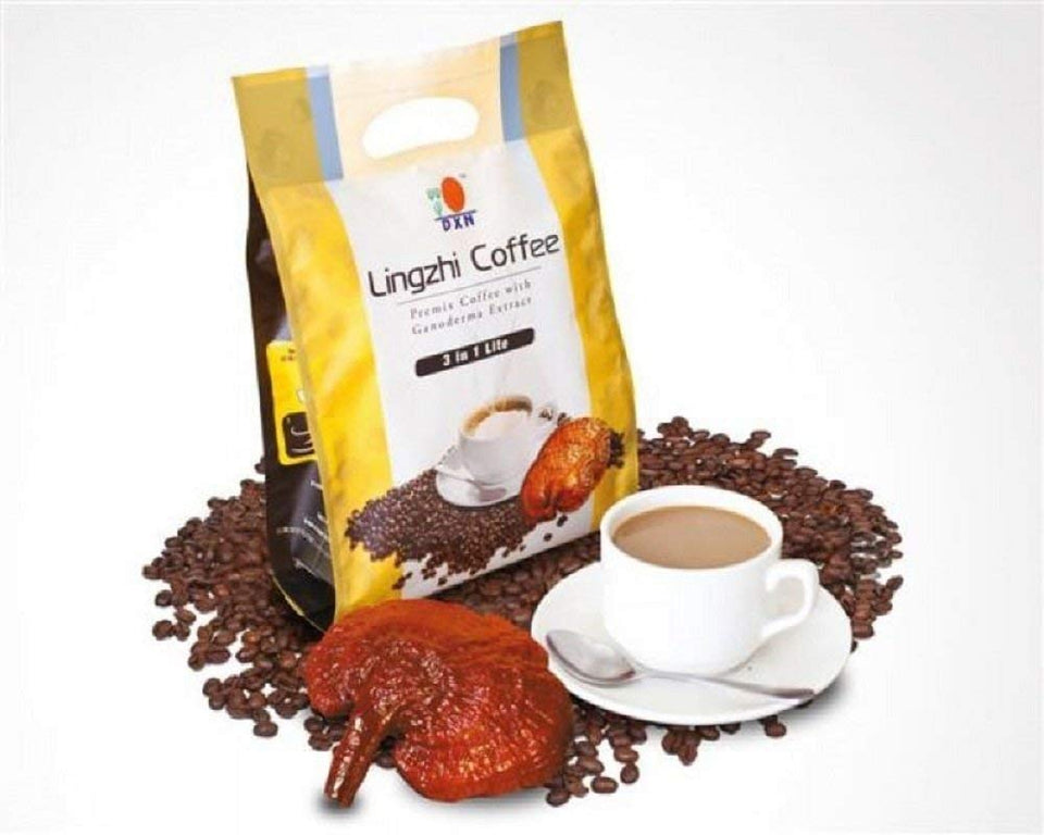 tunez dxn lingzhi 3-in-1 lite sachets in a box for daily convenience
