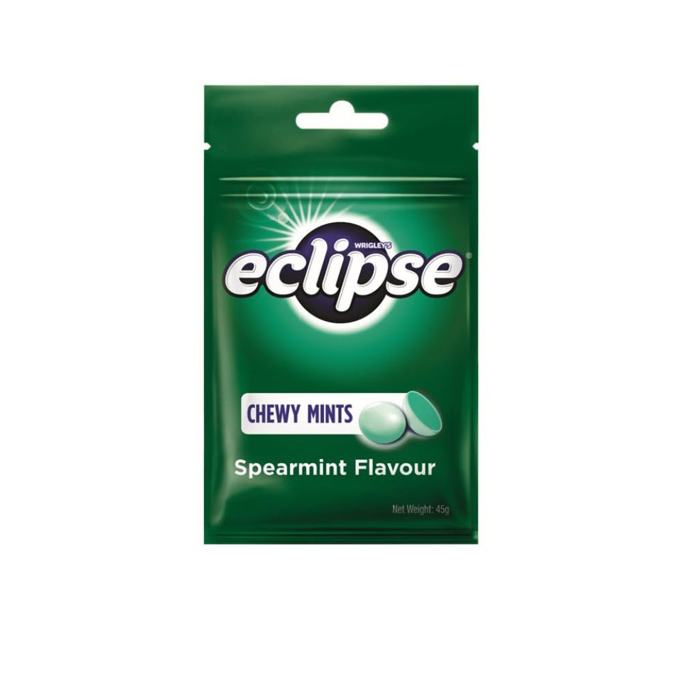 TUNEZ Eclipse Chewy Mints Spearmint 6-pack for long-lasting fresh breath.