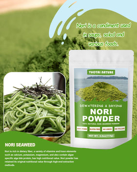 TUOTAI Nori Powder as vegan ingredient enriches soups and salads with sea mineral notes.