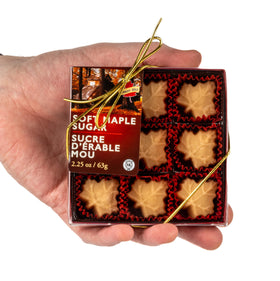 Turkey Hill Sugarbush maple sugar candy pack close-up showing real maple syrup texture.