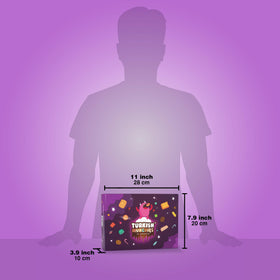 Turkish Munchies by Muekzoin cards with fun facts accompany the tasting experience.