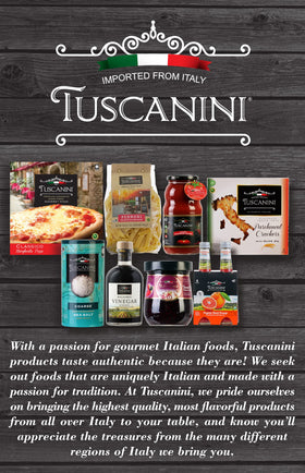 Tuscanini balsamic Modena meat glaze enhances savory notes.