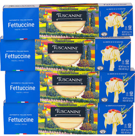 Tuscanini fettuccine uncooked durum wheat strands ready to boil