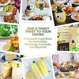 Tuscanini lemon juice packaging displayed on store shelf
