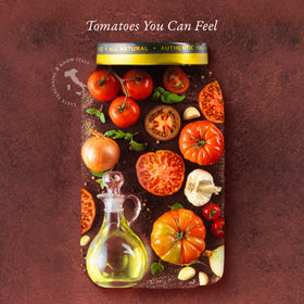 A convenient Tuscanini Napoletana jar ready for simmering pasta dishes