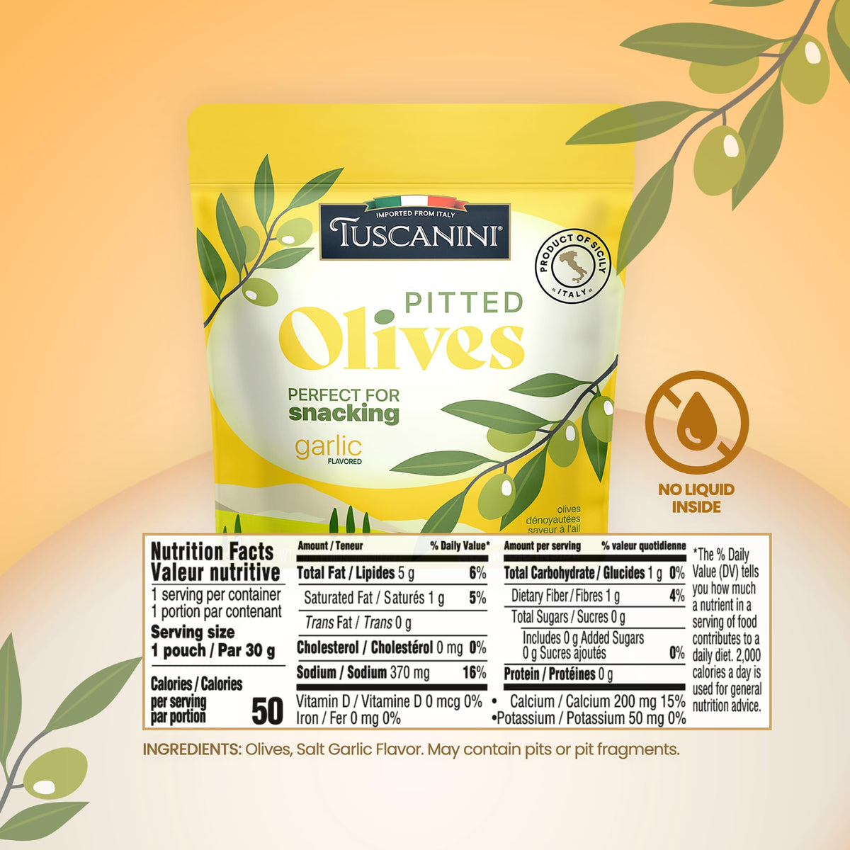 Tuscanini olives in lunchbox ready for quick, satisfying snacks.