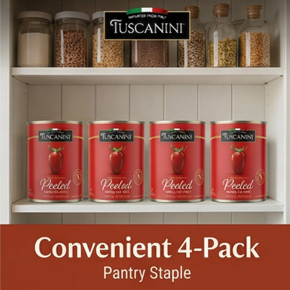 Tuscanini pasta sauce-ready tomatoes simplify quick dinners.