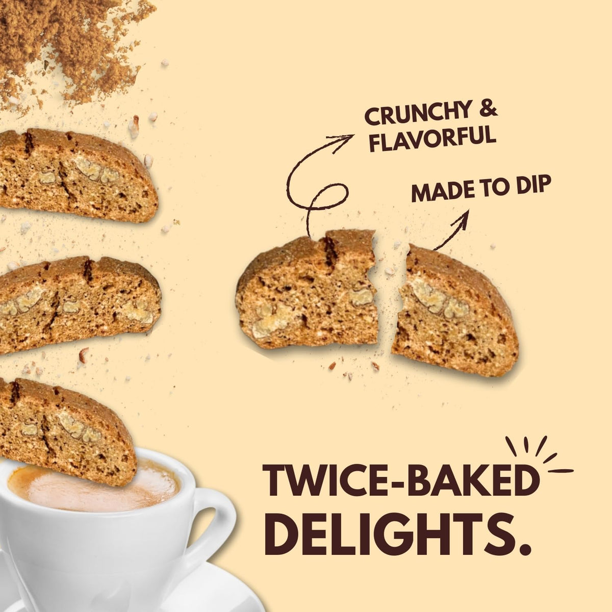 Gift-ready Tutti Gourmet biscotti bag for holidays or celebrations.