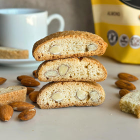 Twice-baked Tutti Gourmet biscotti with crisp almond crunch