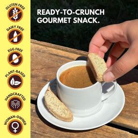 Tutti Gourmet vegan dairy-free biscotti made with real lemon oil