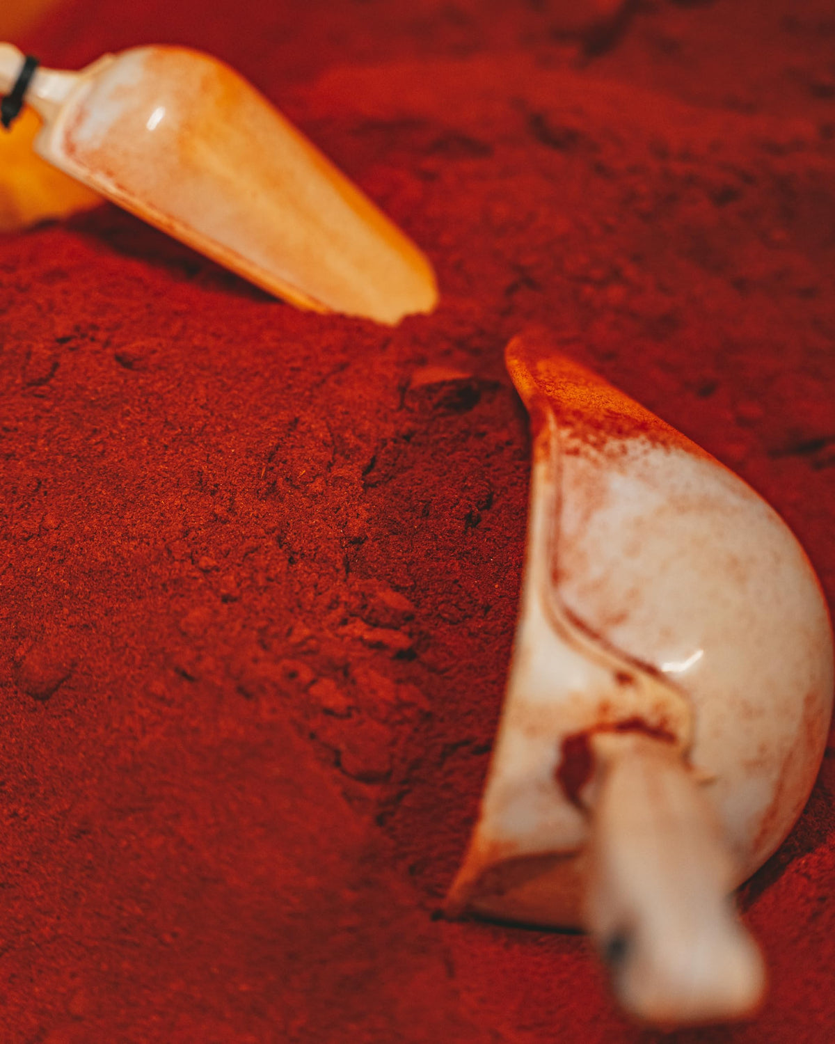 TUTTOCALABRIA Calabrian chili powder jar closeup, all natural ingredients for flavorful seasoning