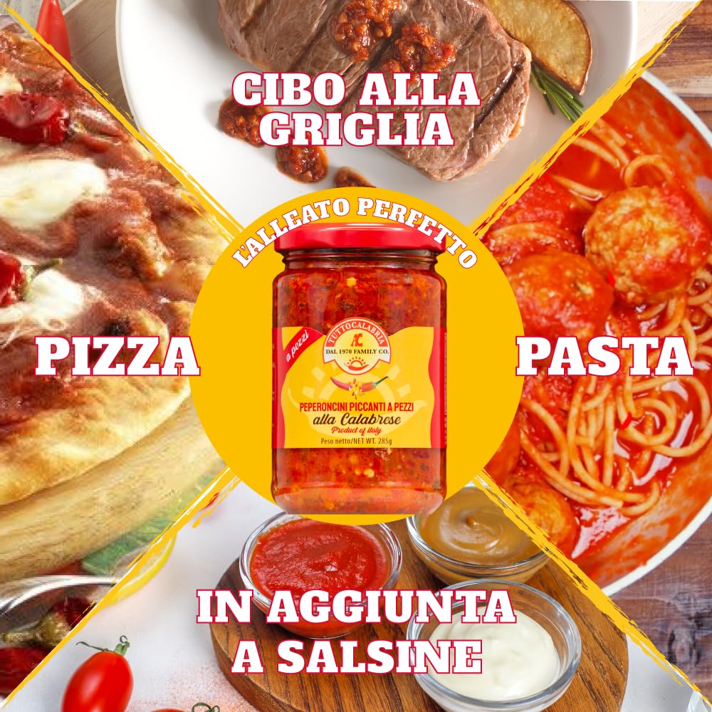 TUTTOCALABRIA chili peppers close-up conveys earthy, fruity heat.