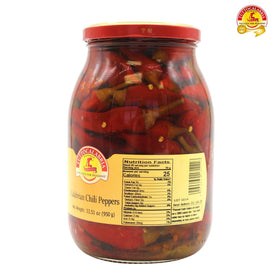 TUTTOCALABRIA peppers in oil, sliced, ready to top pizzas and sandwiches.