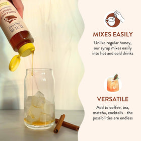 Cozy coffee moment with TUTURU syrup for spiced sweetness.