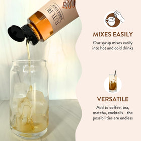 TUTURU Gingerbread Syrup glass bottle on the counter